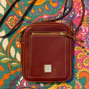 Dooney pebbled leather camera crossbody bag